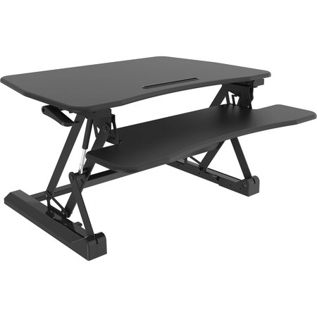 AMER NETWORKS Sit Stand Height Adjustment Up To 16.3 Above Desk Surface w/ 8 EZRISERPRO